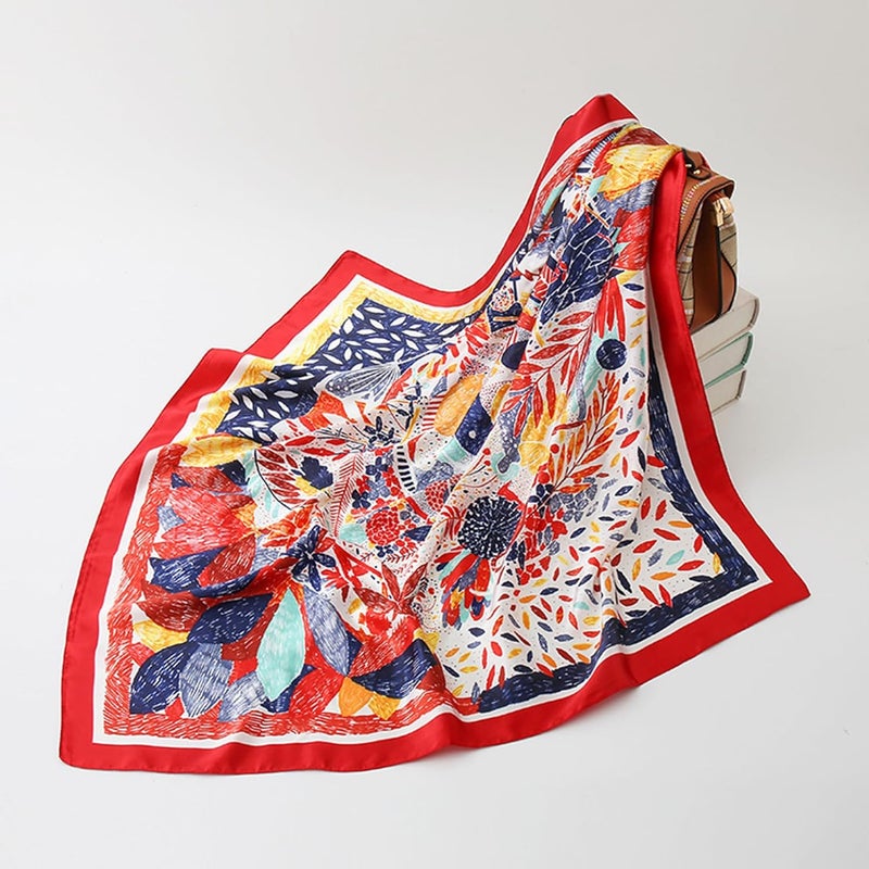 vimate Head Scarf for Women Hair 27'' Square Satin Silk Feeling Bnadana Neck Scarf Handbag Accessories Etc - Image 5